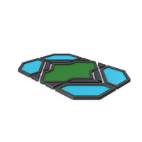 Scifi Tile Green PNG & PSD Images