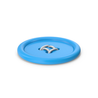 Blue Cloth Button PNG & PSD Images