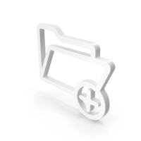 White Add Folder Icon PNG & PSD Images
