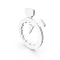 White Alarm 5 Minutes Icon PNG & PSD Images