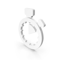 White Alarm 10 Minutes Icon PNG & PSD Images