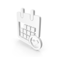 White Calendar Check Icon PNG & PSD Images