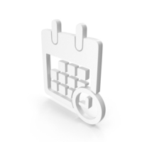 White Calendar Icon PNG & PSD Images