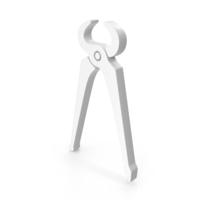 White Carpenter Pincers Icon PNG & PSD Images