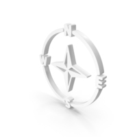 White Compass Icon PNG & PSD Images