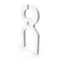 White Construction Pincers Icon PNG & PSD Images