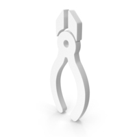 White Cutting Pliers Icon PNG & PSD Images