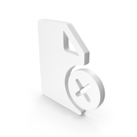 White Document Delete Icon PNG & PSD Images