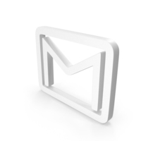 White Gmail Icon PNG & PSD Images