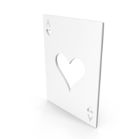 White Heart Playing Card Icon PNG & PSD Images