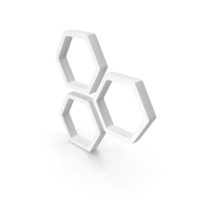 White Honeycomb Icon PNG & PSD Images