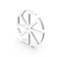 White Kolovrat Symbol PNG & PSD Images