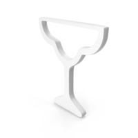 White Margarita Cocktail Glass Icon PNG & PSD Images