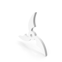 White Ninja Star Icon PNG & PSD Images