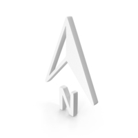 White North Arrow Icon PNG & PSD Images