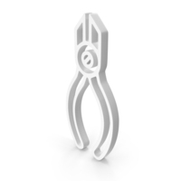 White Cutting Pliers Outline Icon PNG & PSD Images