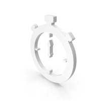 White Stopwatch Icon PNG & PSD Images