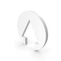 Up Arrow Icon White PNG & PSD Images