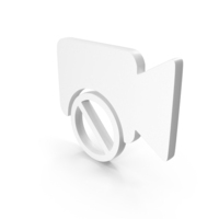 Video Camera Disable Clip Icon White PNG & PSD Images