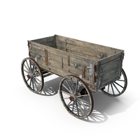 Antique Wooden Wagon PNG & PSD Images