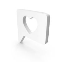 Heart Chat Bubble Icon PNG & PSD Images