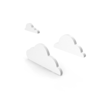 Three Clouds Weather Icon PNG & PSD Images