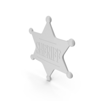 Sheriff Badge Monochrome PNG & PSD Images