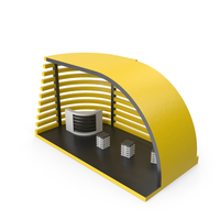 Yellow Exhibition Expo Display Stand PNG & PSD Images