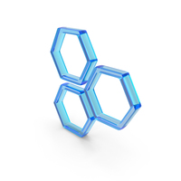 Glass Honeycomb Icon PNG & PSD Images