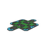 Green SciFi Tile PNG & PSD Images