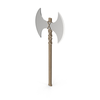 Double Blade Battle Axe PNG & PSD Images