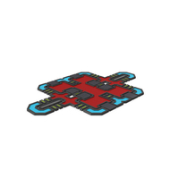 Scifi Tile Shape Red PNG & PSD Images
