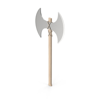 Double Blade Battle Axe PNG & PSD Images