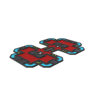 Scifi Tile Shape Red PNG & PSD Images