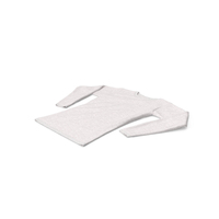 Long Sleeve Flat Female Crew Neck White Blank PNG & PSD Images