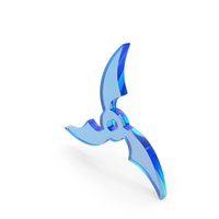 Glass Ninja Star Icon PNG & PSD Images