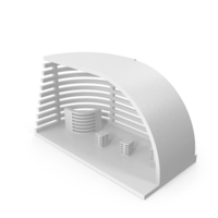 White Exhibition Display Exhibition Stand PNG & PSD Images