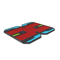 Red SciFi Tile PNG & PSD Images