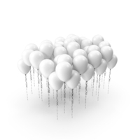 Large Group Balloons Party Festival White PNG & PSD Images