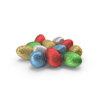 Easter Eggs In Color Foil PNG & PSD Images