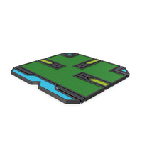Scifi Tile Shape Green PNG & PSD Images