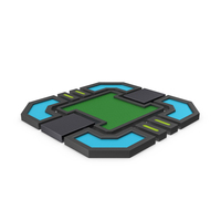 Scifi Tile Shape Green PNG & PSD Images