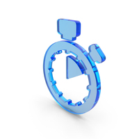 Glass Stopwatch 10 Minutes Icon PNG & PSD Images
