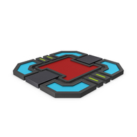 Scifi Tile Shape Red PNG & PSD Images