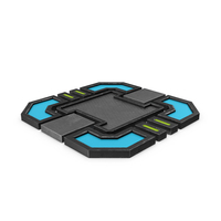 Scifi Tile Shape Used PNG & PSD Images