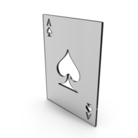 Glass Spade Playing Card Icon PNG & PSD Images