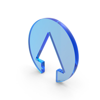 Glass Up Arrow Icon PNG & PSD Images
