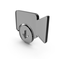 Glass Video Clip Download Icon PNG & PSD Images