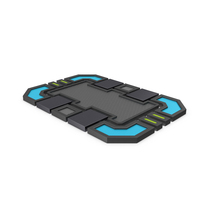 Scifi Tile Shape Grey PNG & PSD Images
