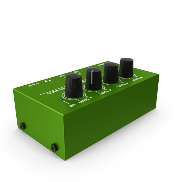 Stereo Headphone Amplifier Green New PNG & PSD Images
